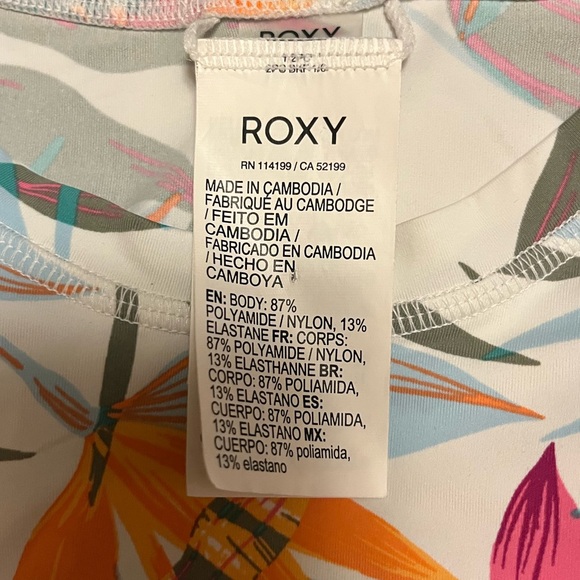 ROXY Tropical Print Rash Guard 🌺 - Picture 6 of 7